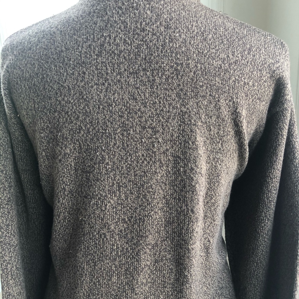 Oscar De La Renta Sherpa Collar 1/4 Zip Sweater - Picture 4 of 7